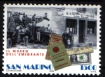 Stamps San Marino -  Museo del emigrante