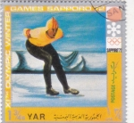 Stamps Yemen -  OLIMPIADA INVIERNO SAPPORO'72