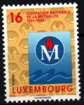 Stamps : Europe : Luxembourg :  75 aniv. federación de la mutualidad