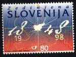 Stamps : Europe : Slovenia :  150 aniv. programa unidad nacional