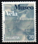 Stamps Switzerland -  Reapertura Museo Vincenzo Vela