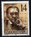 Stamps Yugoslavia -  Centenario nacimiento del matemático