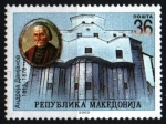 Sellos de Europa - Macedonia -  125 aniv. muerte arquitecto Andrej