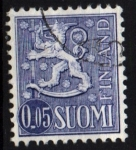 Sellos de Europa - Finlandia -  Escudo nacional