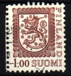 Stamps Finland -  Escudo nacional