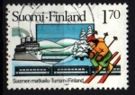 Stamps Finland -  Turismo en invierno
