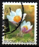 Stamps Finland -  Violeta ártica