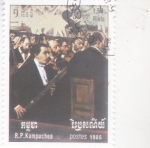 Stamps Cambodia -  musico