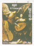 Stamps Cambodia -  musicos