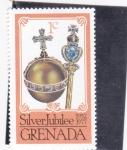 Stamps Grenada -  Jubileo de plata 