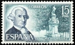Stamps Spain -  ESPAÑA 1973 2119 Sello Nuevo Personajes Españoles Ventura Rodriguez y Fuente de Apolo