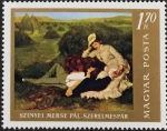 Stamps : Europe : Hungary :  "The Lovers" by Pál Szinyei Merse (1845-1920)
