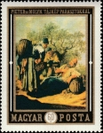 Stamps : Europe : Hungary :  "Peasants" by Pieter de Molyn