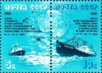 Sellos de Europa - Rusia -  Deriva antártica de la expedición de rescate 