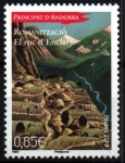 Stamps Andorra -  Geografía- La roca de Enclar