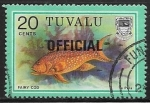 Stamps Oceania - Tuvalu -  peces - Fairy Cod
