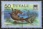  de Oceania - Tuvalu -  Peces - Hammerhead Shark 