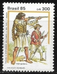 Stamps : America : Brazil :  Trajes y uniformes militres