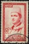 Stamps : Africa : Morocco :  Mohammed ben Yúsef, -Mohammed V- Sultán de Marruecos desde 1927 a 1953.