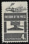 Sellos de America - Estados Unidos -  Freedom of the press