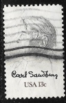 Stamps United States -  Carl Sandburg