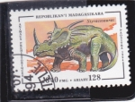 Sellos del Mundo : Africa : Madagascar : ANIMALES PREHISTÓRICOS- Stivacosaurus
