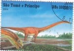 Stamps : Africa : S�o_Tom�_and_Pr�ncipe :  ANIMALES PREHISTÓRICOS