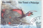 Sellos de Africa - Santo Tom y Principe -  ANIMALES PREHISTÓRICOS