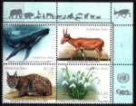 Stamps ONU -  Especies en peligro de extinción