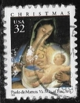 Stamps United States -  La Virgen y el Niño