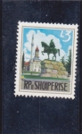 Stamps Albania -  ESTATUA