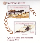 Stamps America - ONU -  40º ANIVERSARIO NACIONES UNIDAS