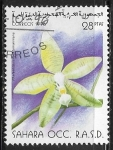 Stamps Saudi Arabia -  flores - Phalaenopsis lueddemanniana