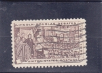 Stamps United States -  centenario debate Lincoln-Douglas
