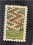 Stamps France -  jardines del castillo de Villandry