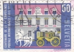 Sellos de Europa - Suiza -  centenario conferencia postal internacional