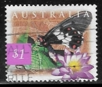Sellos de Oceania - Australia -  Mariposas -