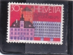 Stamps : Europe : Switzerland :  Lausana; Lugar del Congreso de la UPU