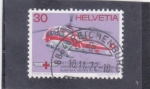 Stamps Switzerland -  helicoptero guarda aérea de socorrismo
