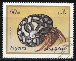 Stamps United Arab Emirates -  Pagurus sp.