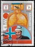 Stamps United Arab Emirates -  Medallistas juegos olimpicos  Sapporo 72