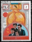 Stamps United Arab Emirates -  Medallistas juegos olimpicos  Sapporo 72 - USSR; 4 x 10 km 