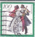 Stamps Germany -  trajes típicos y baile popular