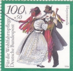Stamps Germany -  trajes típicos y baile popular 