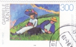 Stamps Germany -  PINTURA- Gabriele Münter
