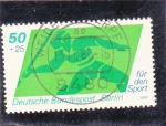 Stamps Germany -  lanzamiento de jabalina-Berlín