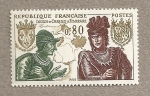 Stamps : Europe : France :  Luis XI y Carlos el Temerario