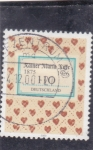 Stamps Germany -  Portada del libro, Rainer María Rilke