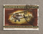 Stamps Colombia -  Biplano De Havilland