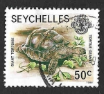 Sellos de Africa - Seychelles -  394d - Tortuga Gigante